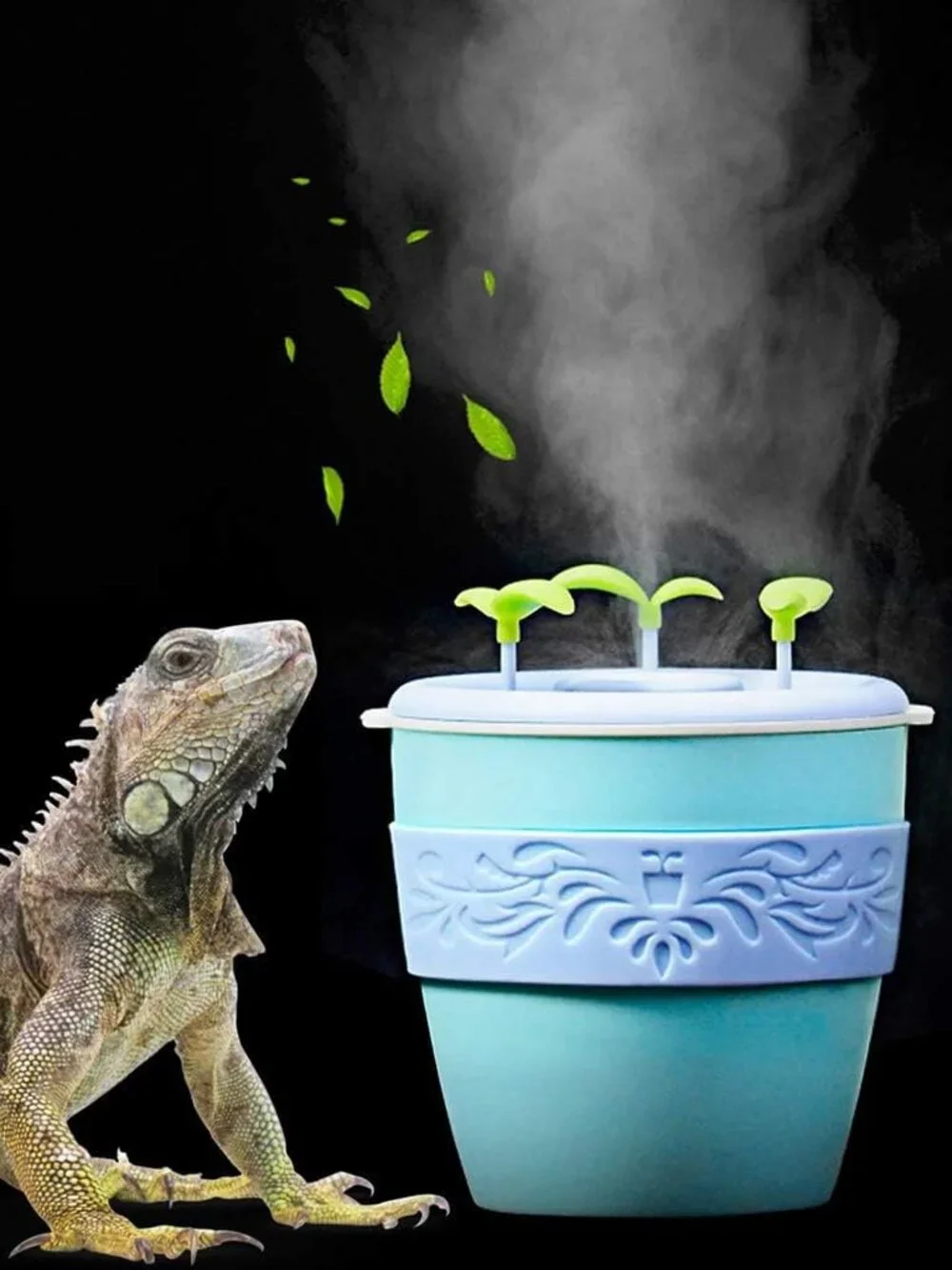 Reptile Air Humidifier USB Charging Pet Air Fogger for Reptiles Snake Turtle
